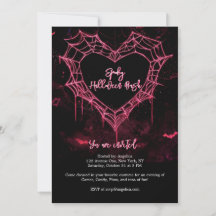 Hart Spider Web Roze Gotische Meisjes Halloween Pa