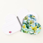 Hart Spiraal Notitieboek Geel Vlinder Witte lelie (Binnen)