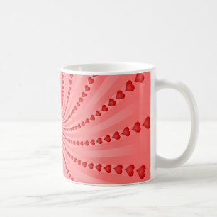 Hart spiral: Vectorkunstwerk: Koffiemok