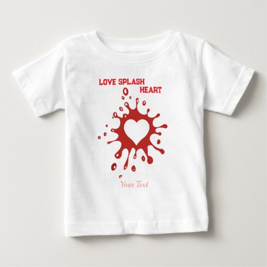 Hart Splash Art – Creatieve Liefdesuiting Design (Voorkant)