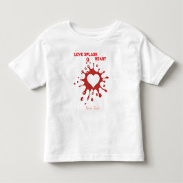 Hart Splash Art – Creatieve Liefdesuiting Design Kinder Shirts