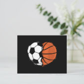 Hart Sport Voetbal Basketbal Bal Liefhebber Valent (Staand voorkant)