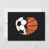 Hart Sport Voetbal Basketbal Bal Liefhebber Valent (Achterkant)