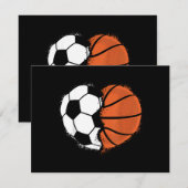 Hart Sport Voetbal Basketbal Bal Liefhebber Valent (Voorkant / Achterkant)