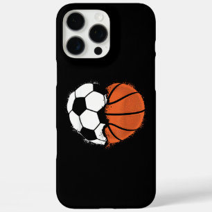 Hart Sport Voetbal Basketbal Bal Liefhebber Valent iPhone 16 Pro Max Hoesje