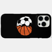 Hart Sport Voetbal Basketbal Bal Liefhebber Valent Case-Mate iPhone Case (Achterkant (horizontaal))