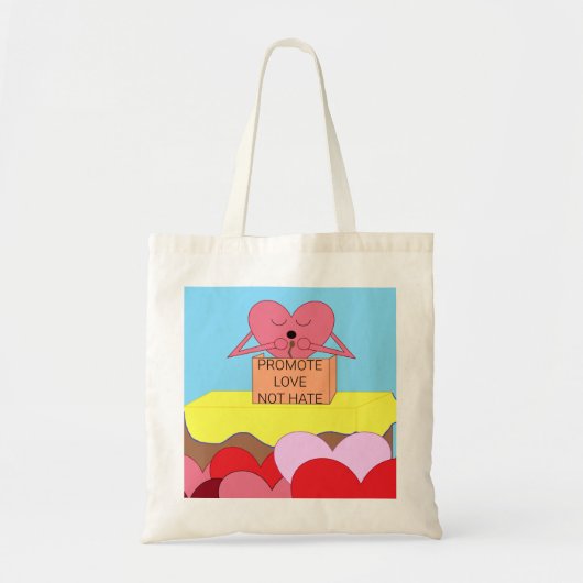Hart spreken over liefde: wit tote bag (Voorkant)