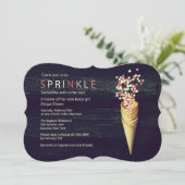 Hart Sprinkels Uitnodiging (Staand voorkant)