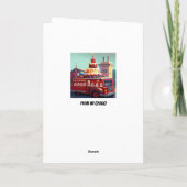 Hart staat in brand Grappige Brandweerman Verjaard Kaart (Achterkant)