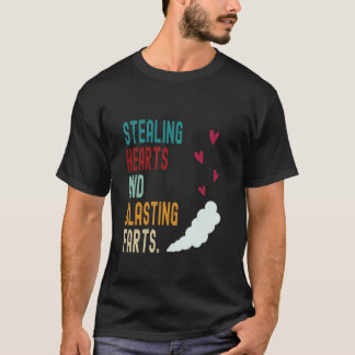 Hart stelen en scheten hilarisch citaat t-shirt