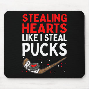 Hart stelen zoals ik puck steel Valentijnsdag H Muismat