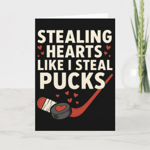 Hart stelen zoals ik puck steelt Valentijnsdag H Kaart