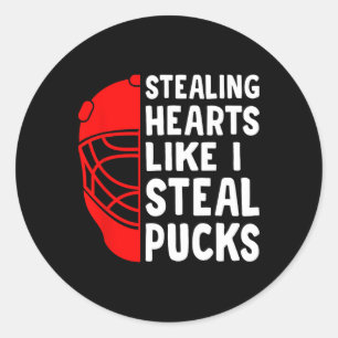 Hart stelen zoals ik Pucks steel Valentijnsdag H Ronde Sticker