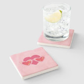 Hart Stenen Onderzetter (Zijkant)