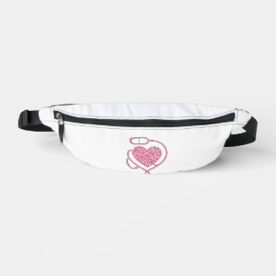 Hart Stethoscoop Medische Liefde Vector T-shirt On Heuptasje