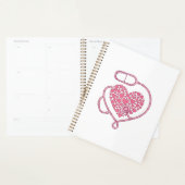Hart Stethoscoop Medische Liefde Vector T-shirt On Planner (Display)