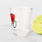 Hart & Stethoscoop Ontwerp Shot Glas (Rechts)
