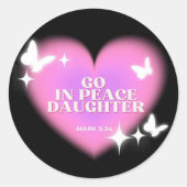 Hart Sticker Bijbelvers Sticker Geloof Sticker (Voorkant)