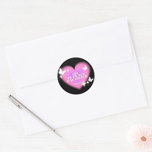 Hart Sticker Bijbelvers Sticker Geloof Sticker (Envelop)