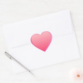 Hart Sticker Hot Roze (Envelop)