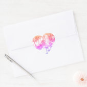 Hart sticker met abstract design (Envelop)