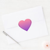 Hart Sticker Roze Paarse (Envelop)