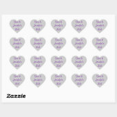 Hart Stickers 25e bruiloft Zilver Jubileum 25 (Vel)