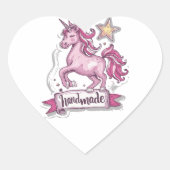 Hart Stickers Eenhoorn en de inscriptie, Handma (Voorkant)