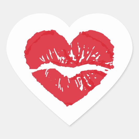 Hart Stickers Kus (Voorkant)