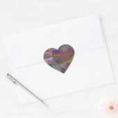 Hart Stickers met kleurrijk design (Envelop)