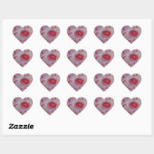 Hart Stickers Rosa (Vel)
