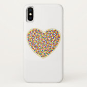 Hart Stippen iPhone Case (Achterkant)