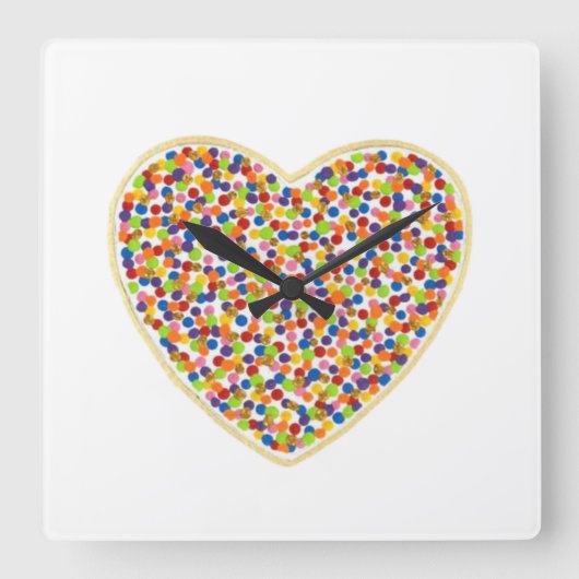 Hart Stippen Wandklok (Voorkant)