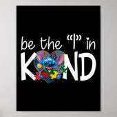 Hart Stitch Hugging Autism Awareness Kies Sind Poster (Voorkant)