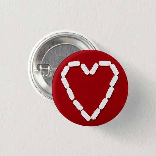 Hart. Stop depressie. Button (Voorkant /achterkant)
