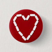 Hart. Stop depressie. Button (Voorkant)