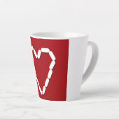 Hart. Stop depressie. Latte Mok (Rechterhoek)