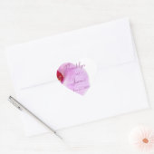 Hart Stralende Orchidee Huwelijksstickers Sticker (Envelop)
