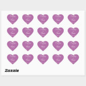 Hart Stralende Orchidee Huwelijksstickers Sticker (Vel)