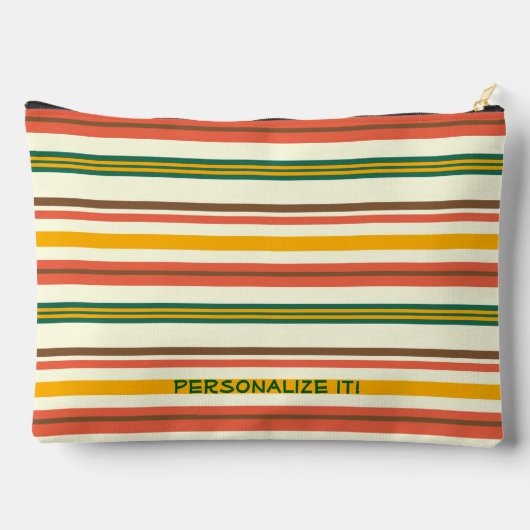 Hart Stripe Patroon Unieke Custom Accessoire Bag Etui (Achterkant)