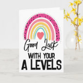 Hart: Succes met dit examen! Kaart (Gele Bloem)