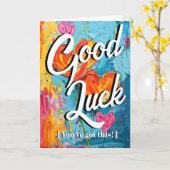 Hart: Succes met dit examen! Kaart (Gele Bloem)