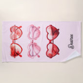 Hart Sunnies Bruidsmeisje Meisjes Trip Strandlaken (Voorkant)