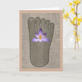 Hart Sutra Wenskaart Kaart (Gele Bloem)