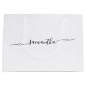 Hart Swash Handtekening Naam Groot Cadeauzakje (Voorkant)