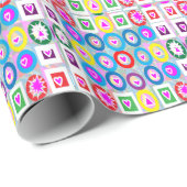 Hart SweetHeart Roze Collectie geschenken Cadeaupapier (Rol Hoek)