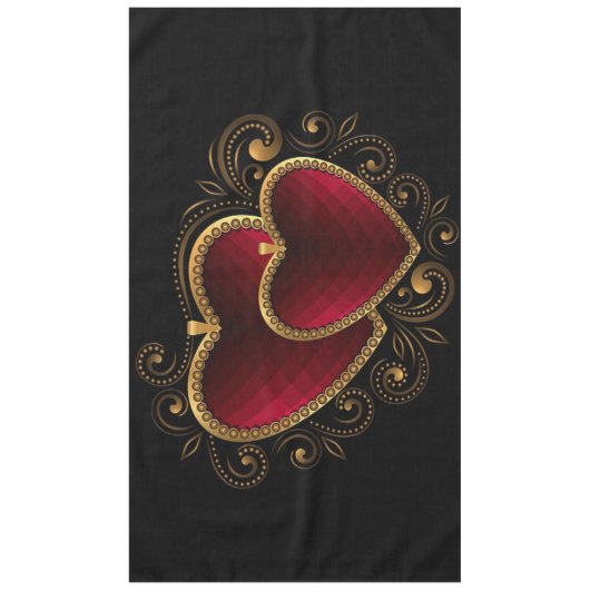 hart tafelkleed (Voorkant)