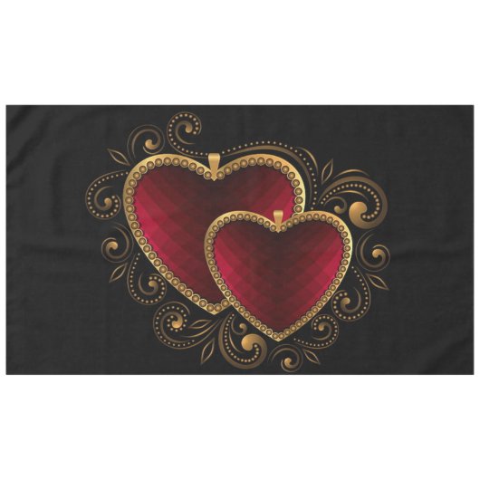 hart tafelkleed (Voorkant (Horizontaal))