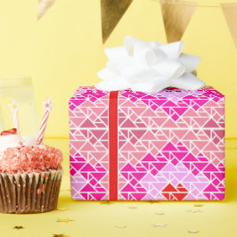 Hart tangrampatroon cadeaupapier