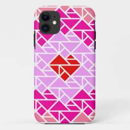 Hart tangrampatroon Case-Mate iPhone case
